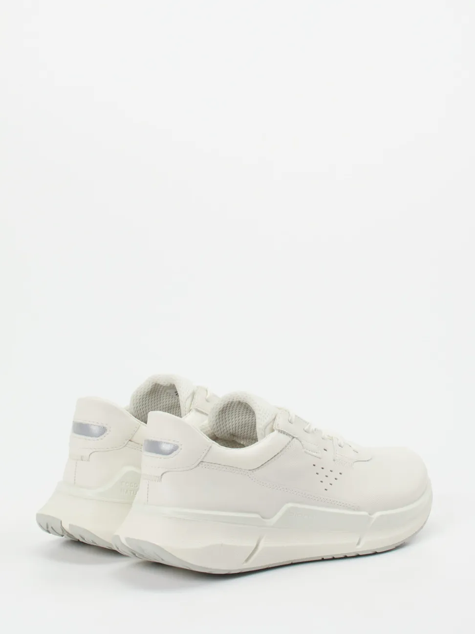 Ecco – Sneaker aus Kalbleder in Off-White