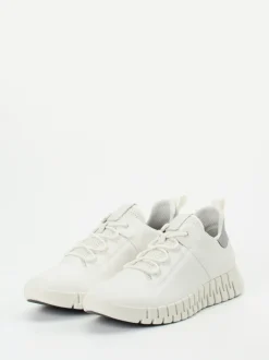 Ecco – Sneaker aus Kalbleder in Offwhite
