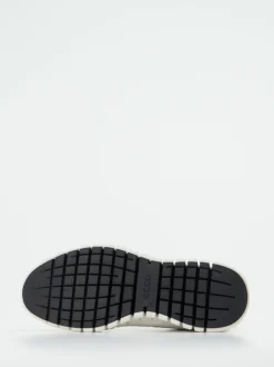 Ecco – Sneaker aus Kalbleder in Offwhite
