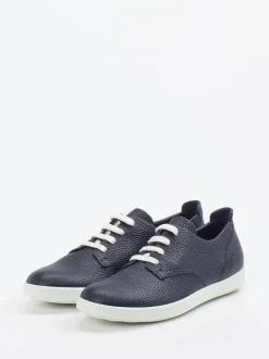 Ecco – Sneaker aus Kalbleder dunkelblau
