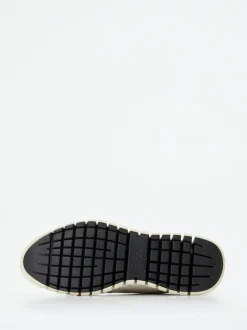 Ecco – Sneaker aus Kalbleder in Offwhite
