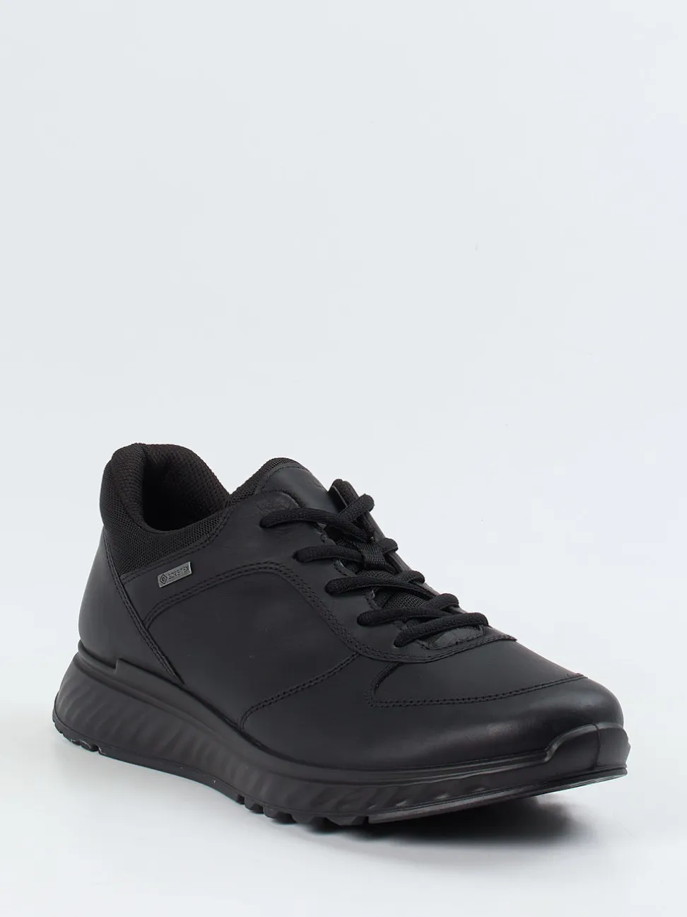 Ecco – Sneaker aus Lammleder schwarz wasserdicht