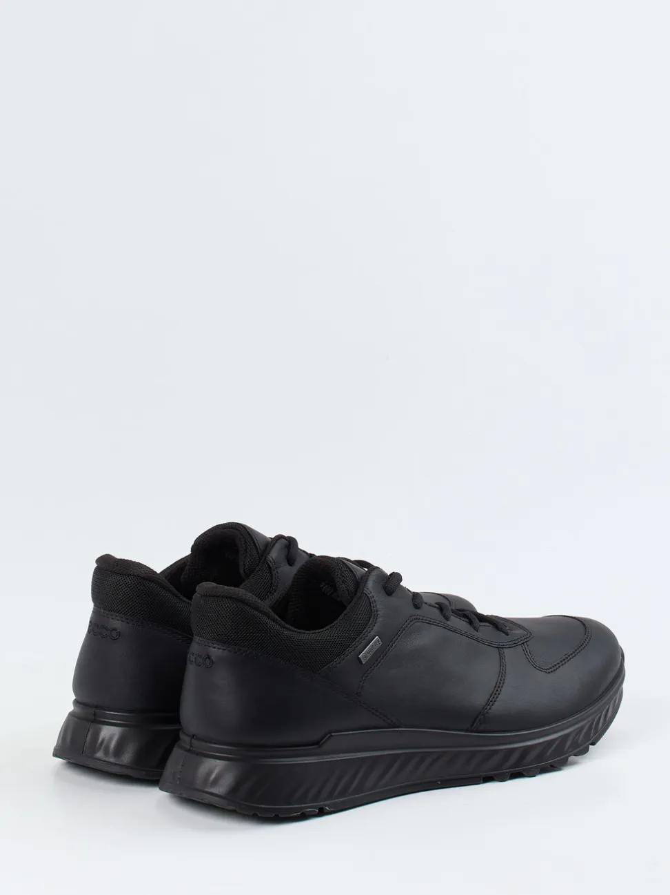 Ecco – Sneaker aus Lammleder schwarz wasserdicht