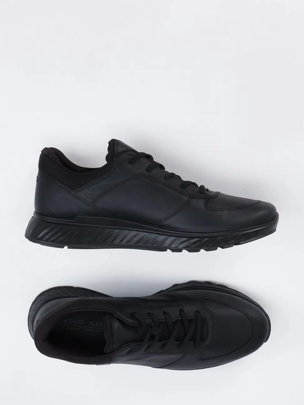 Ecco – Sneaker aus Lammleder schwarz wasserdicht
