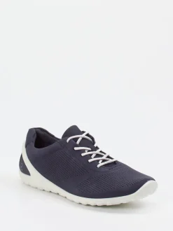 Ecco – Sneaker aus Nubukleder in Dunkelblau