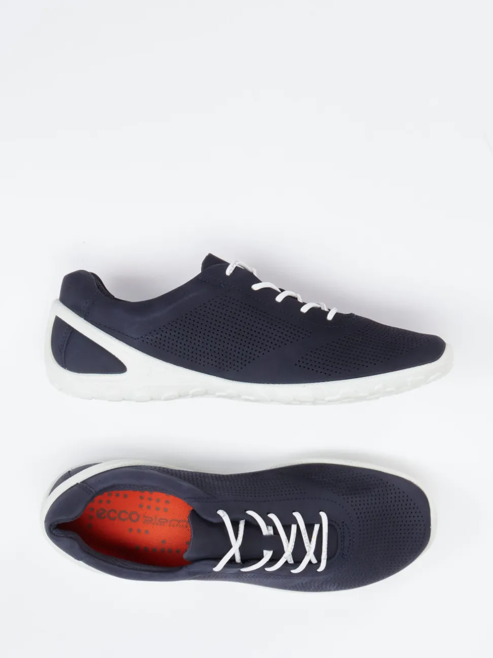 Ecco – Sneaker aus Nubukleder in Dunkelblau