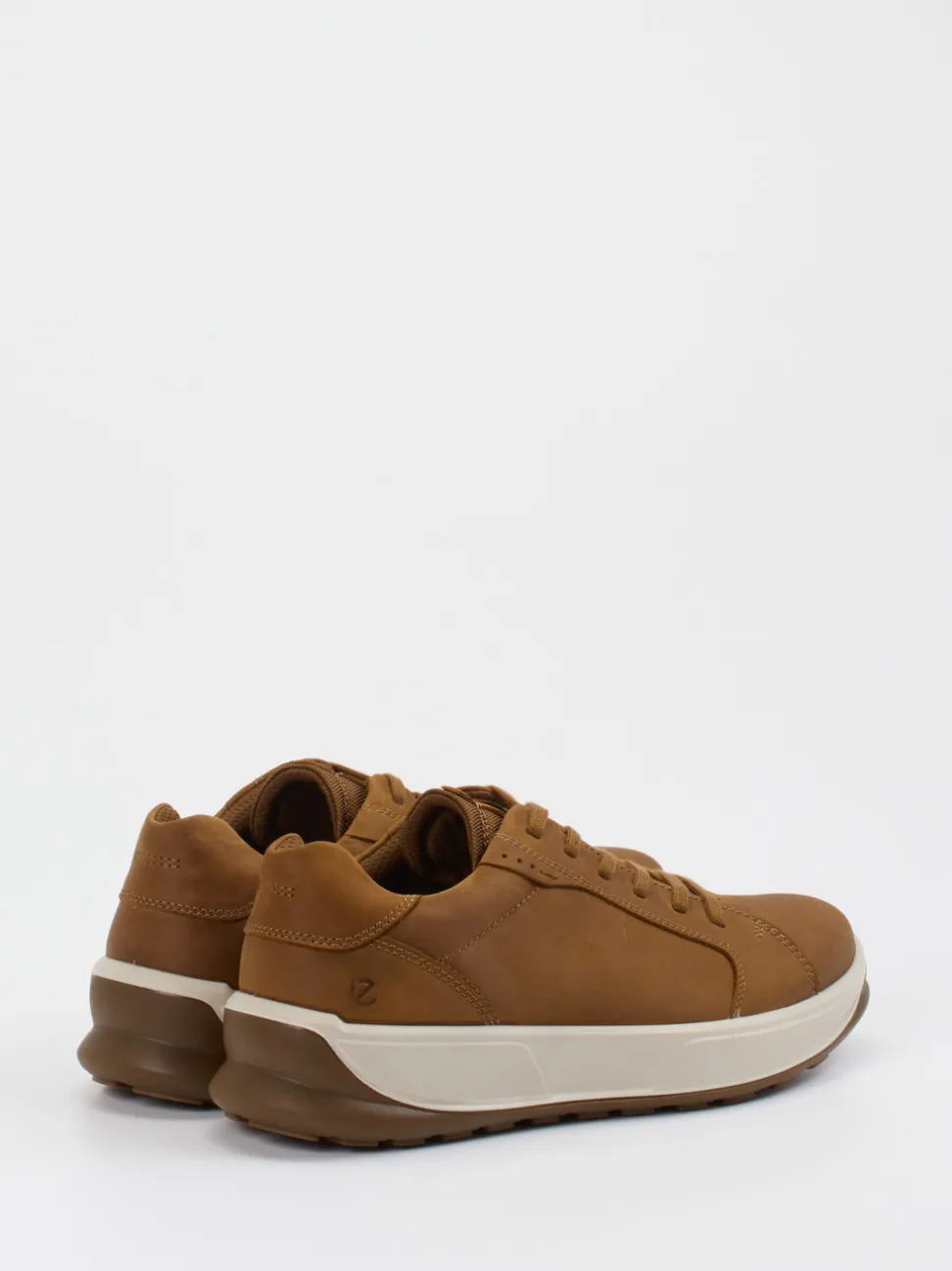 Ecco – Sneaker aus Nubukleder cognacbraun