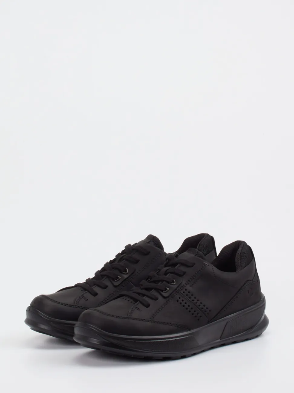 Ecco – Sneaker aus Nubukleder schwarz