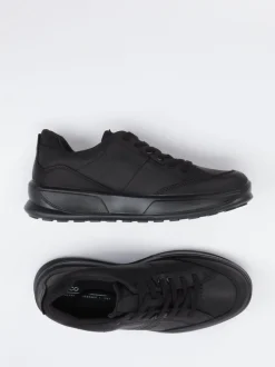 Ecco – Sneaker aus Nubukleder schwarz