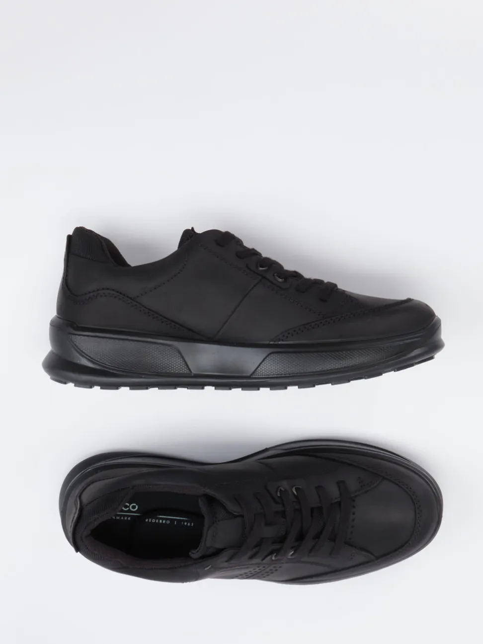 Ecco – Sneaker aus Nubukleder schwarz