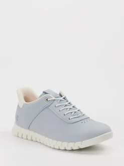 Ecco – Sneaker aus Nubukleder Pastellblau