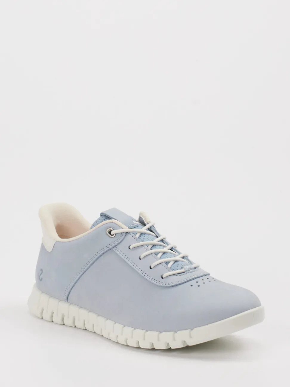 Ecco – Sneaker aus Nubukleder Pastellblau