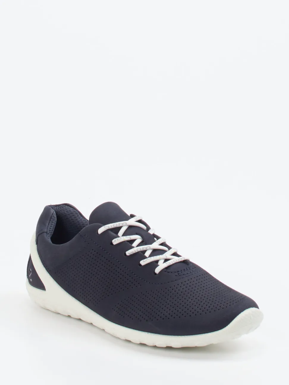 Ecco – Sneaker aus Nubukleder in Dunkelblau