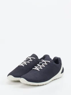 Ecco – Sneaker aus Nubukleder in Dunkelblau