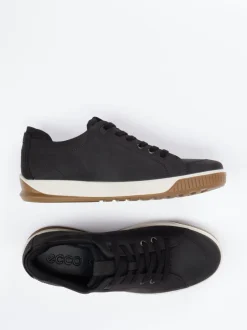 Ecco – Sneaker aus Nubukleder Schwarz