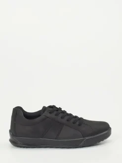 Ecco – Sneaker aus Nubukleder Schwarz