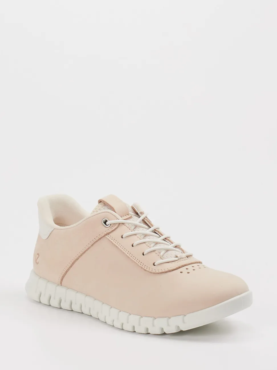Ecco – Sneaker aus Nubukleder in Cremerosa