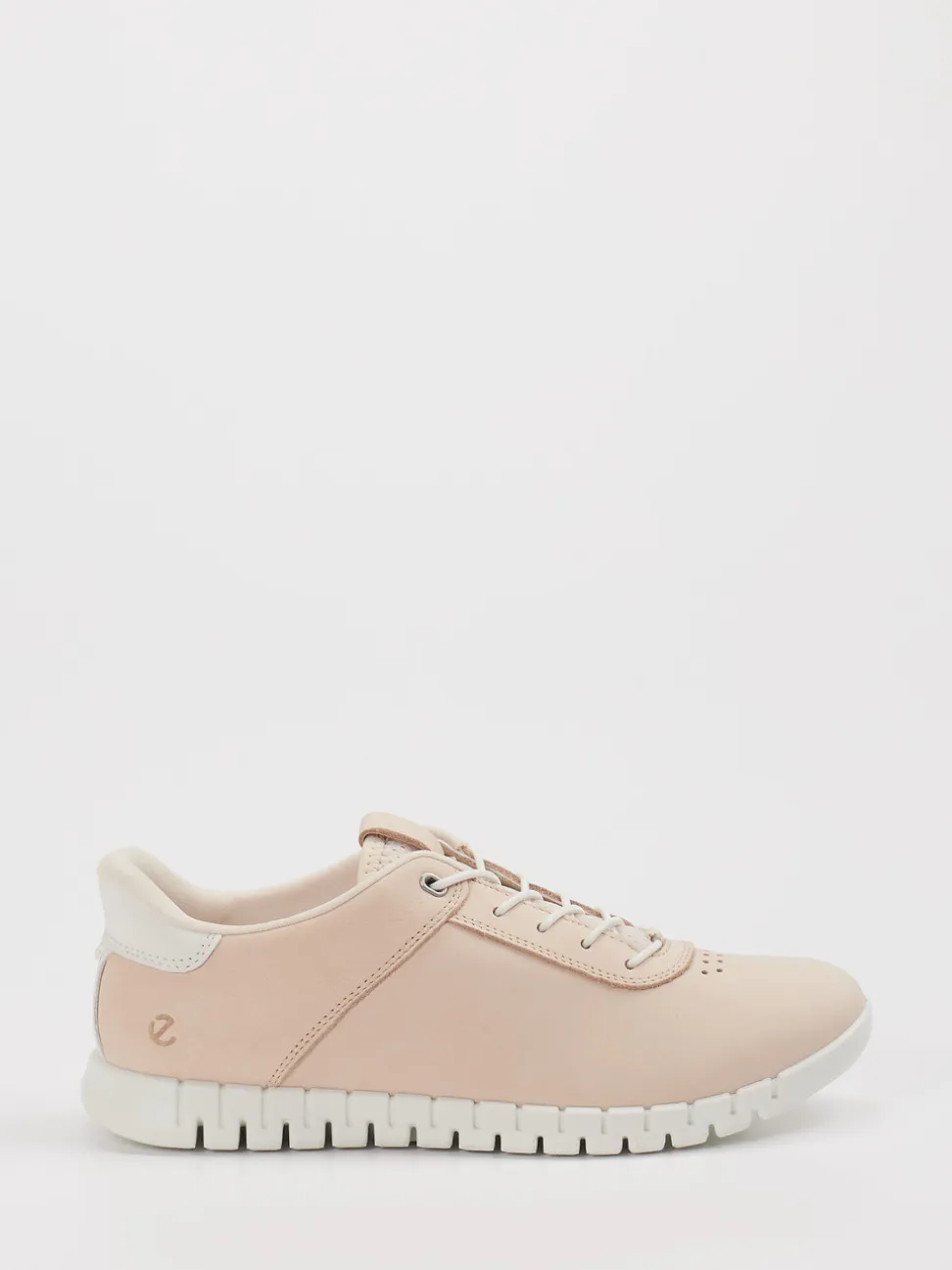 Ecco – Sneaker aus Nubukleder in Cremerosa