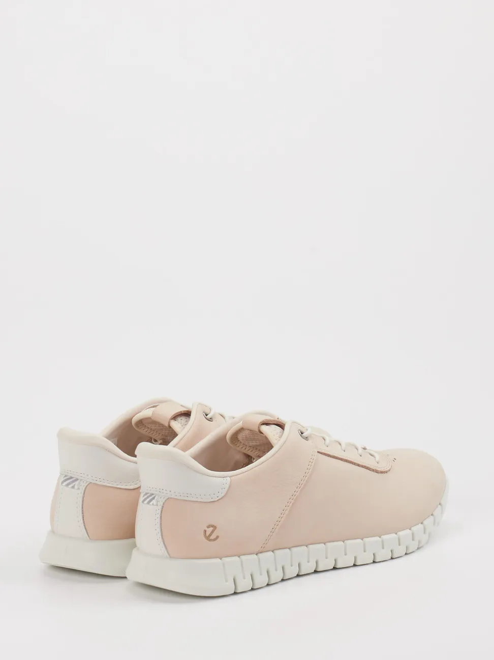 Ecco – Sneaker aus Nubukleder in Cremerosa
