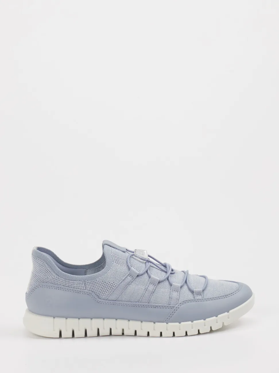 Ecco – Sneaker aus Textil in Pastellblau