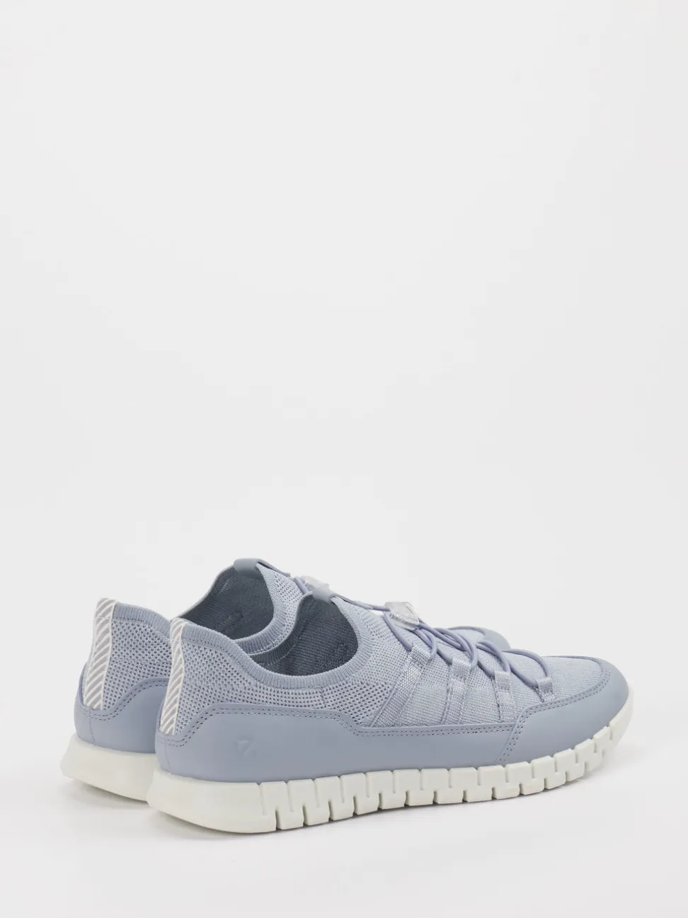Ecco – Sneaker aus Textil in Pastellblau