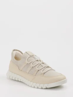 Ecco – Sneaker aus Textil in Beige