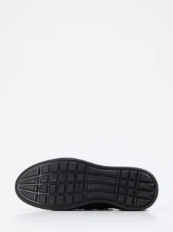 Ecco – Stiefelette aus Veloursleder schwarz