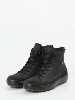 Ecco – Stiefeletten aus Nubukleder Schwarz