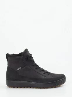 Ecco – Stiefeletten aus Nubukleder Schwarz