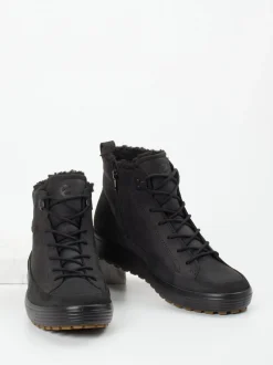 Ecco – Stiefeletten aus Nubukleder Schwarz