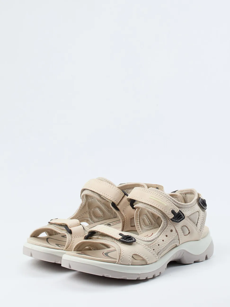 Ecco – Trekkingsandale aus Nubukleder Beige