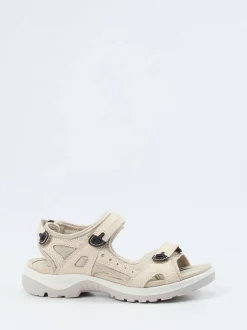 Ecco – Trekkingsandale aus Nubukleder Beige