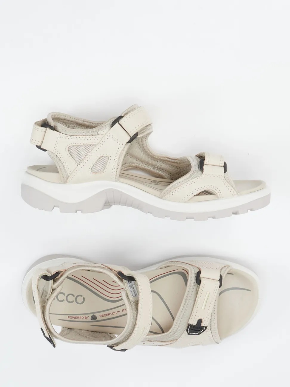 Ecco – Trekkingsandale aus Nubukleder Beige