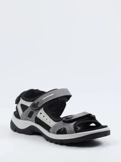 Ecco – Trekking-Sandalen aus Nubukleder grau