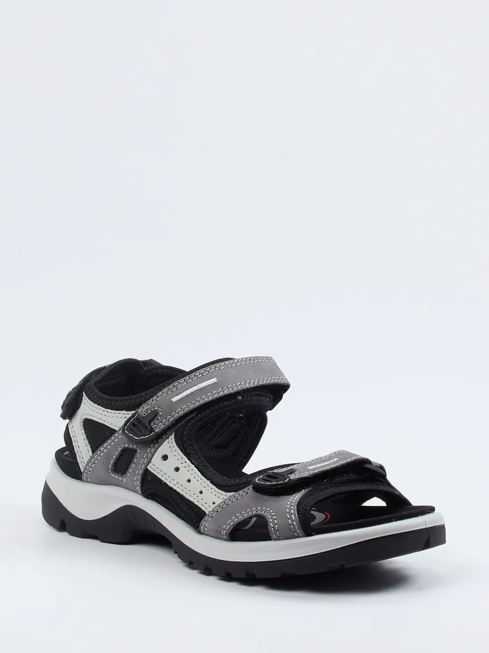 Ecco – Trekking-Sandalen aus Nubukleder grau
