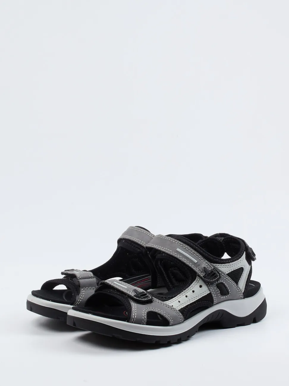 Ecco – Trekking-Sandalen aus Nubukleder grau