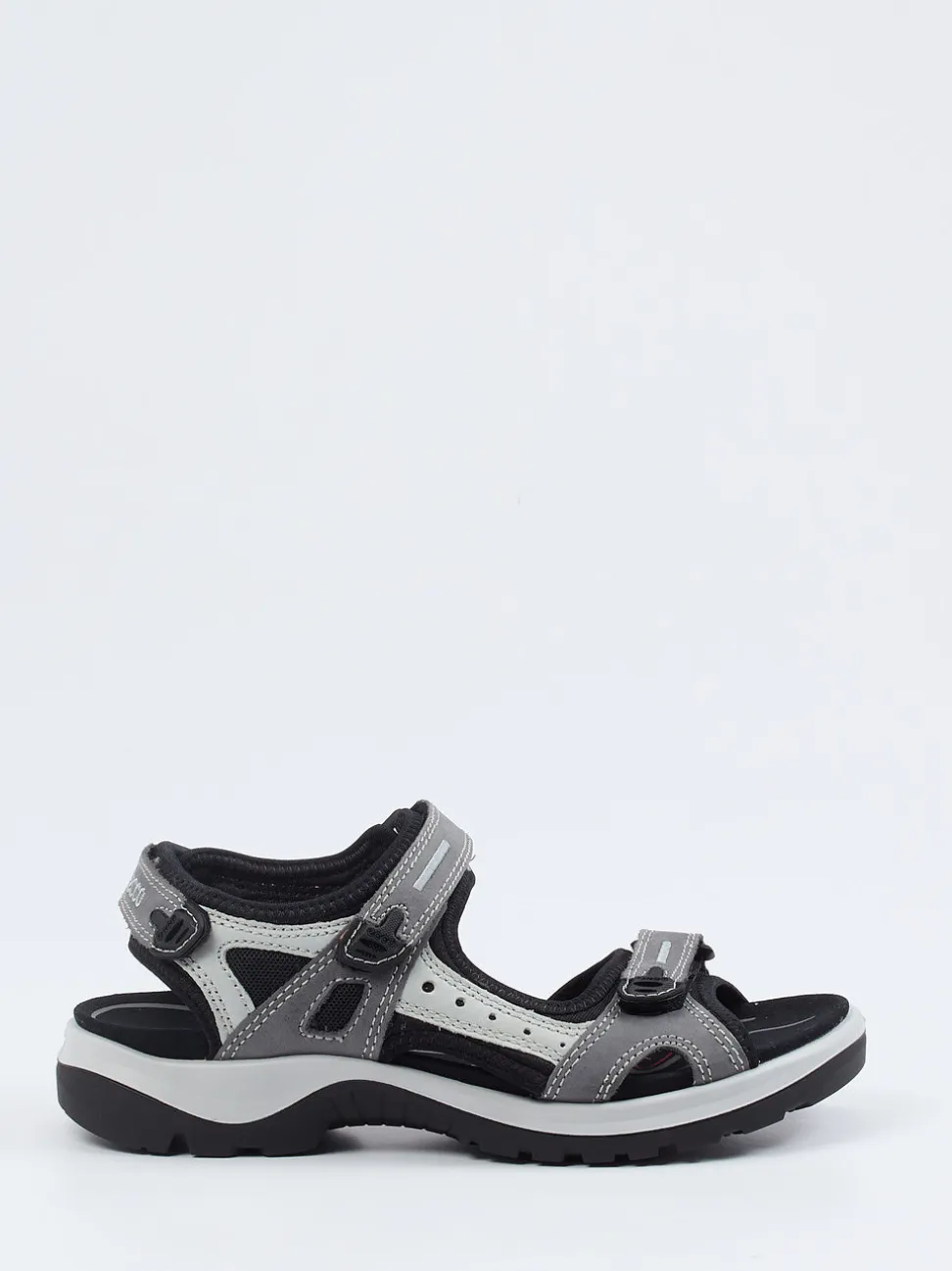 Ecco – Trekking-Sandalen aus Nubukleder grau