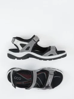 Ecco – Trekking-Sandalen aus Nubukleder grau