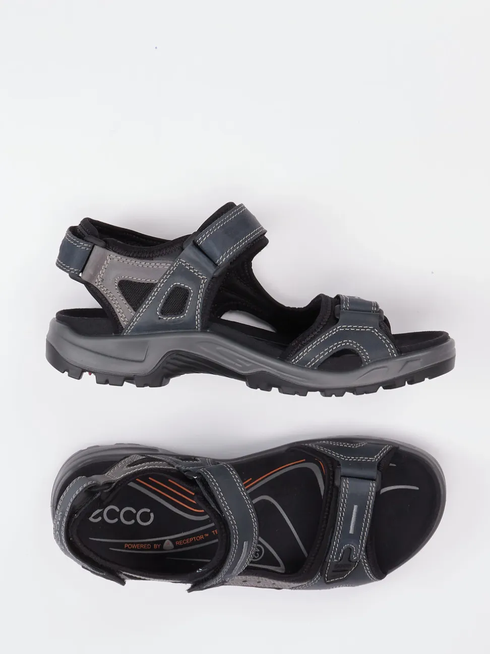 Ecco – Trekking-Sandalen aus Nubukleder dunkelblau