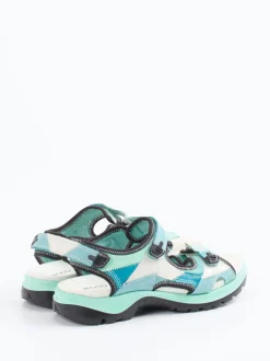Ecco – Trekking-Sandalen aus Nubukleder mintgrün