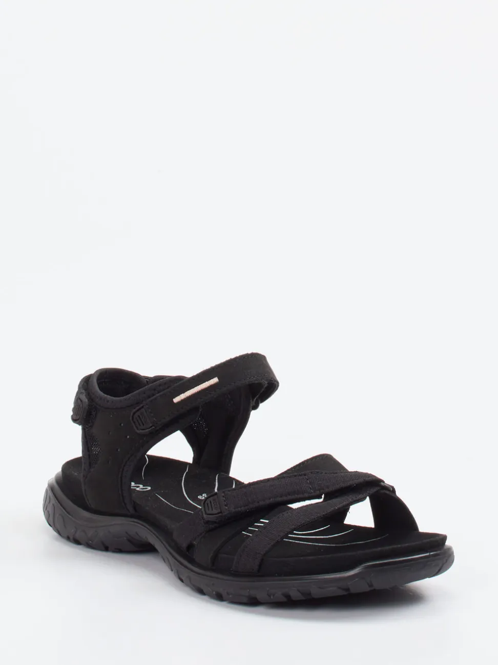 Ecco – Trekking-Sandalen aus Synthetik Schwarz