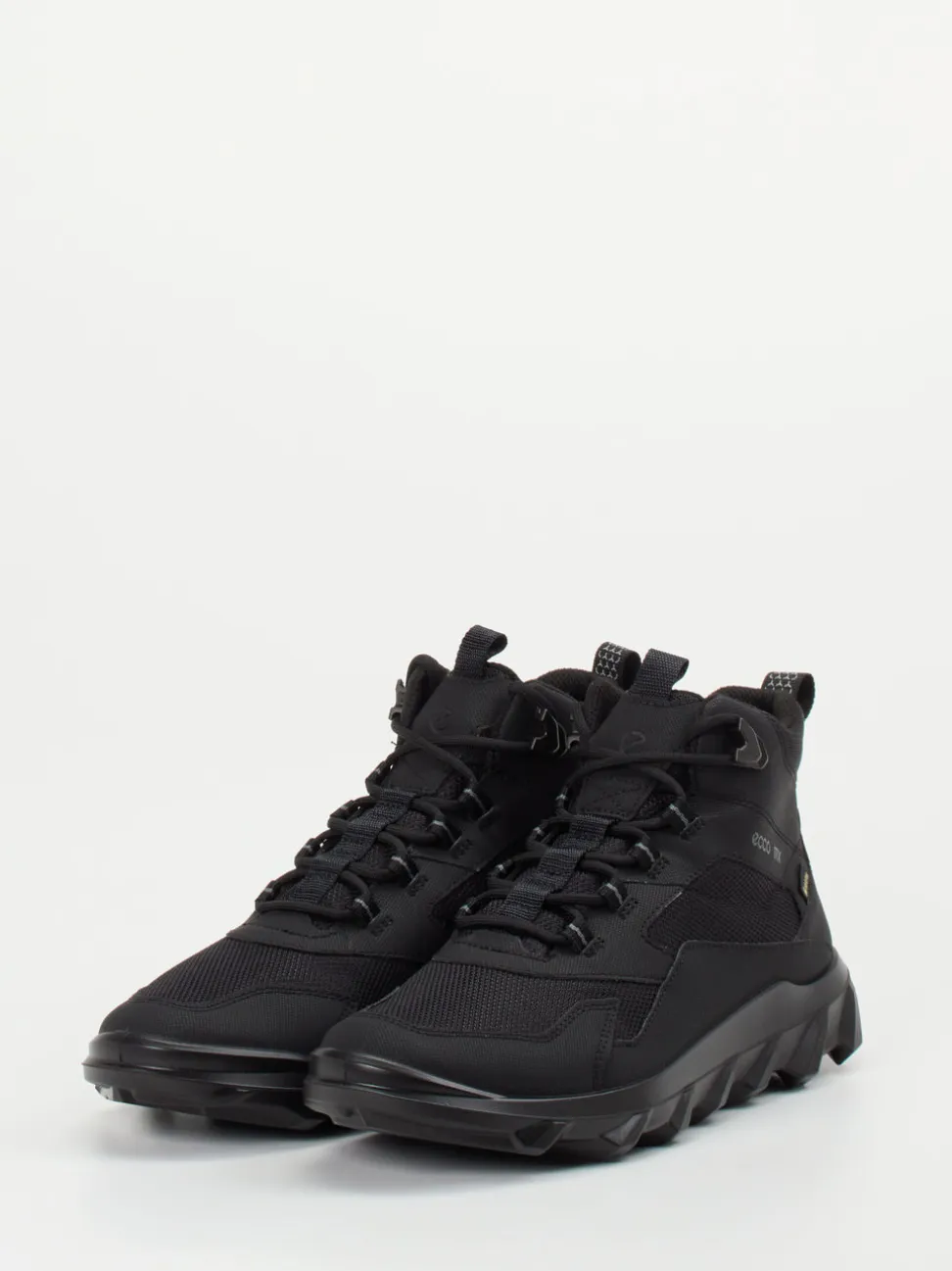 Ecco – Wanderschuh aus Textil und Synthetik Schwarz