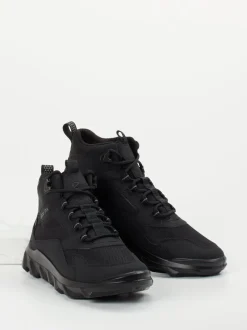 Ecco – Wanderschuh aus Textil und Synthetik Schwarz