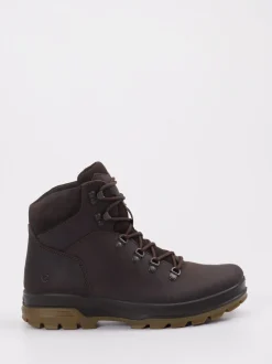 Ecco – Wanderstiefel aus Kalbleder Dunkelbraun