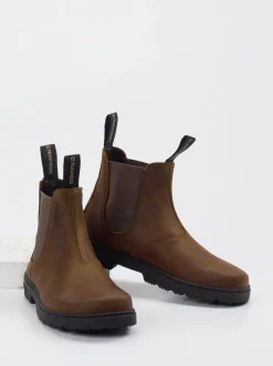 El Naturalista – Chelsea Boots aus Fettleder braun