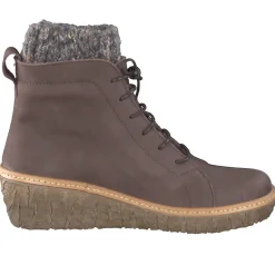 El Naturalista – Keilstiefelette aus Nubukleder braun