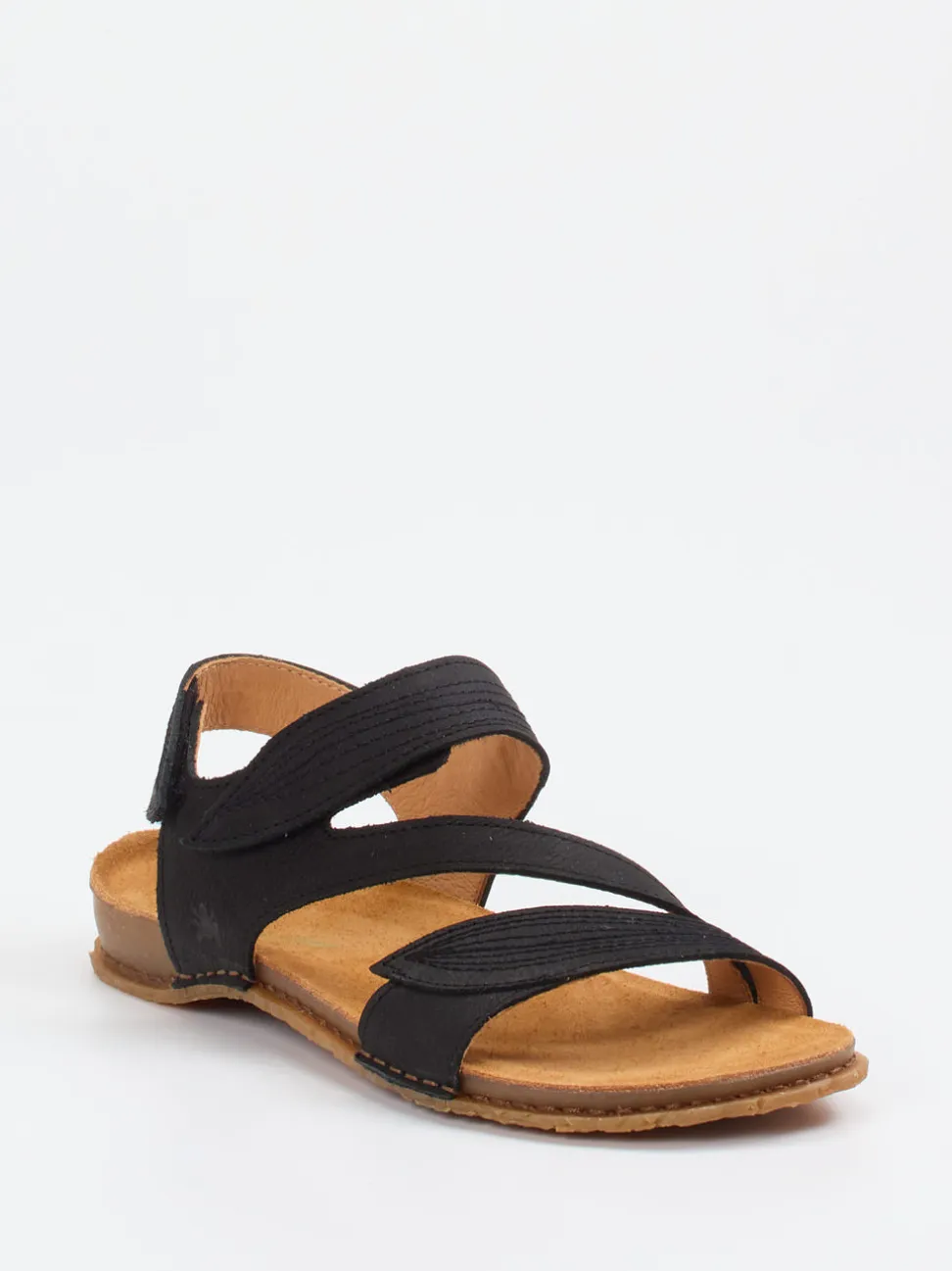 El Naturalista – Komfortsandalen aus Nubukleder schwarz