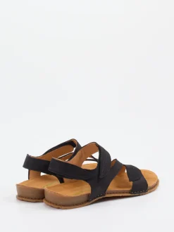 El Naturalista – Komfortsandalen aus Nubukleder schwarz