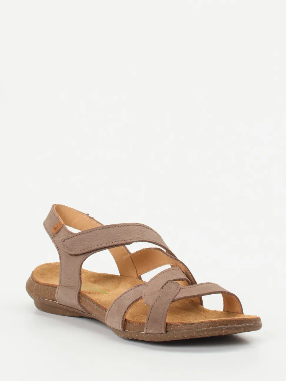 El Naturalista – Komfortsandalen aus Nubukleder Taupe