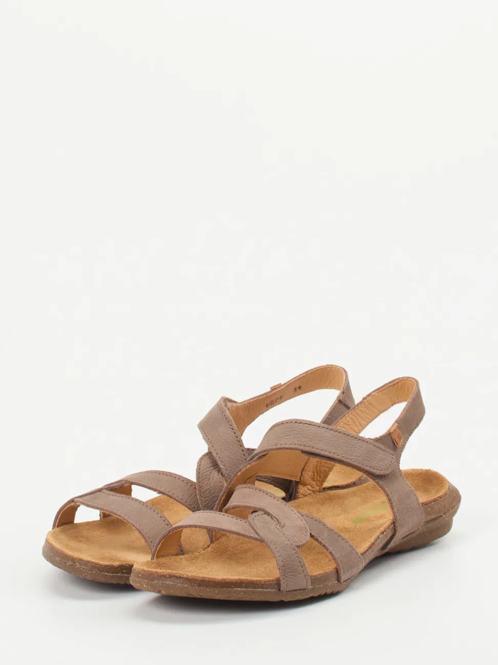 El Naturalista – Komfortsandalen aus Nubukleder Taupe